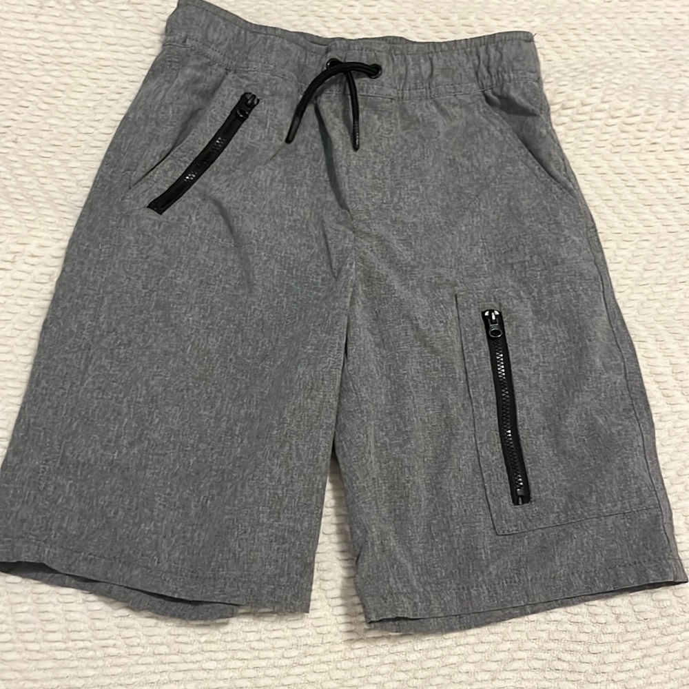 Gray athletic shorts